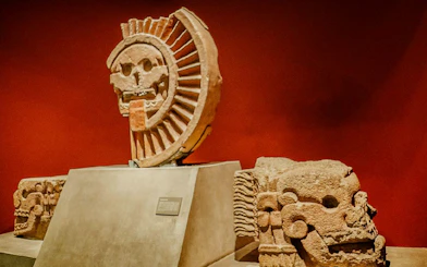 Disk of Mictlāntēcutli, known as "Disk of Death," displayed at Chapultepec Museum.