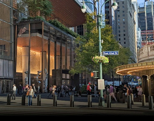 SUMMIT One Vanderbilt street-level entrance in New York City.