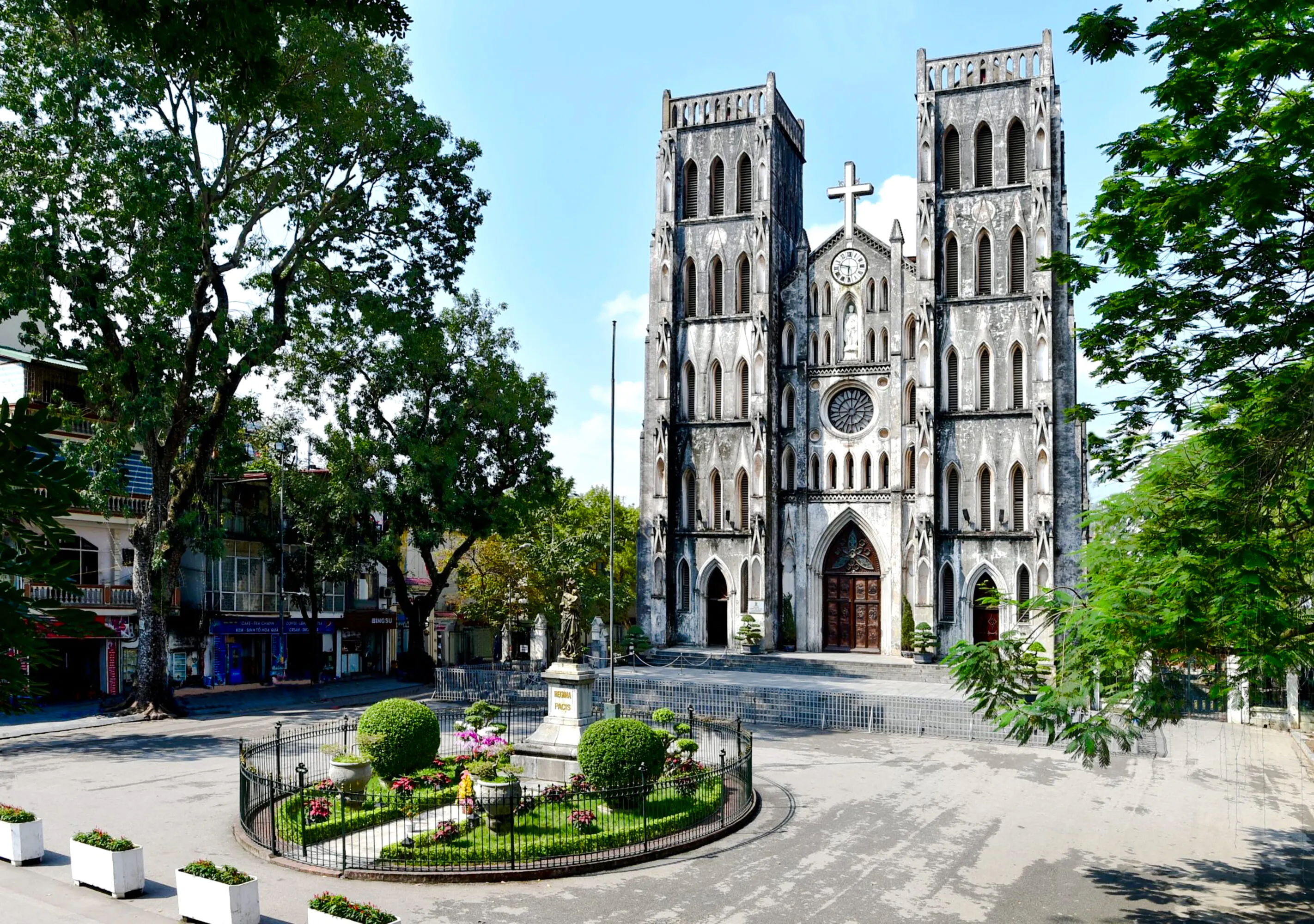 St. Joseph's Cathedral in Hanoi, showcasing French colonial architecture.