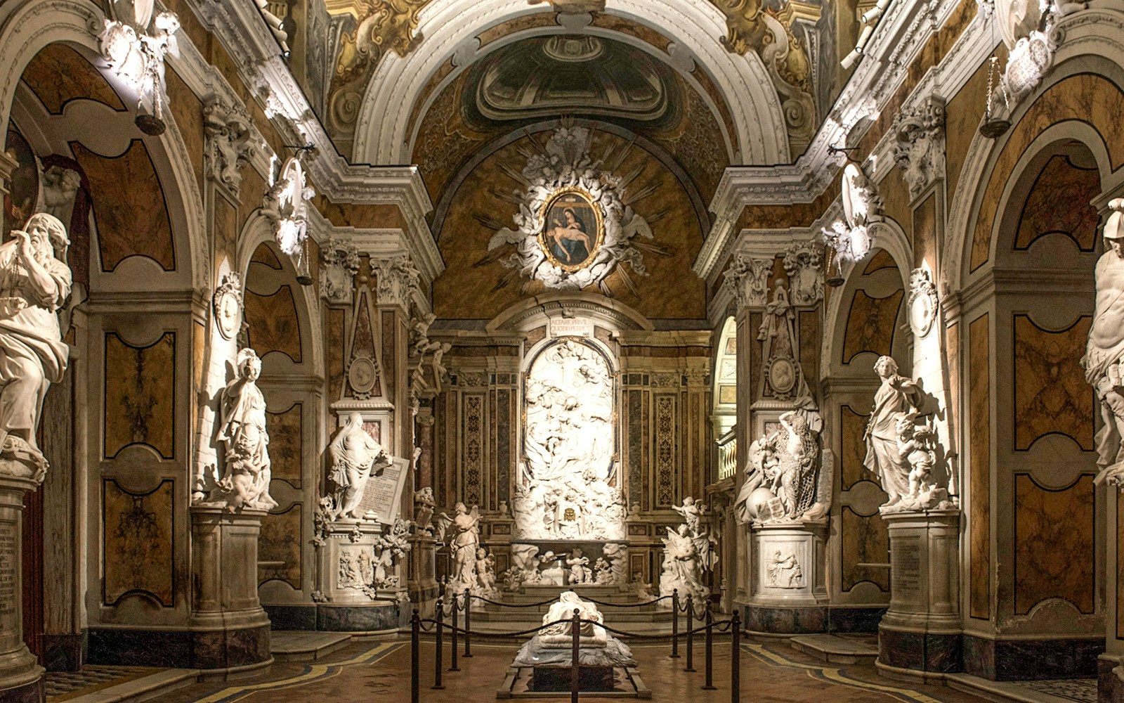 Naples Walking tour to Sansevero Chapel Entrace ar Veiled Christ