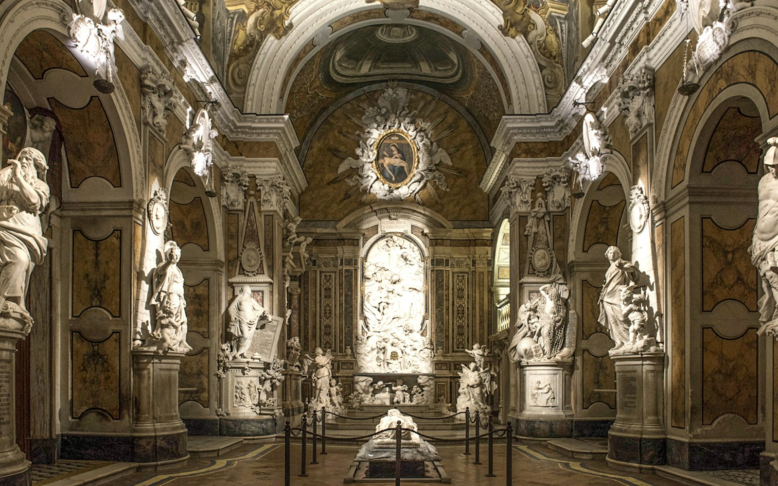 Naples Walking tour to Sansevero Chapel Entrace ar Veiled Christ