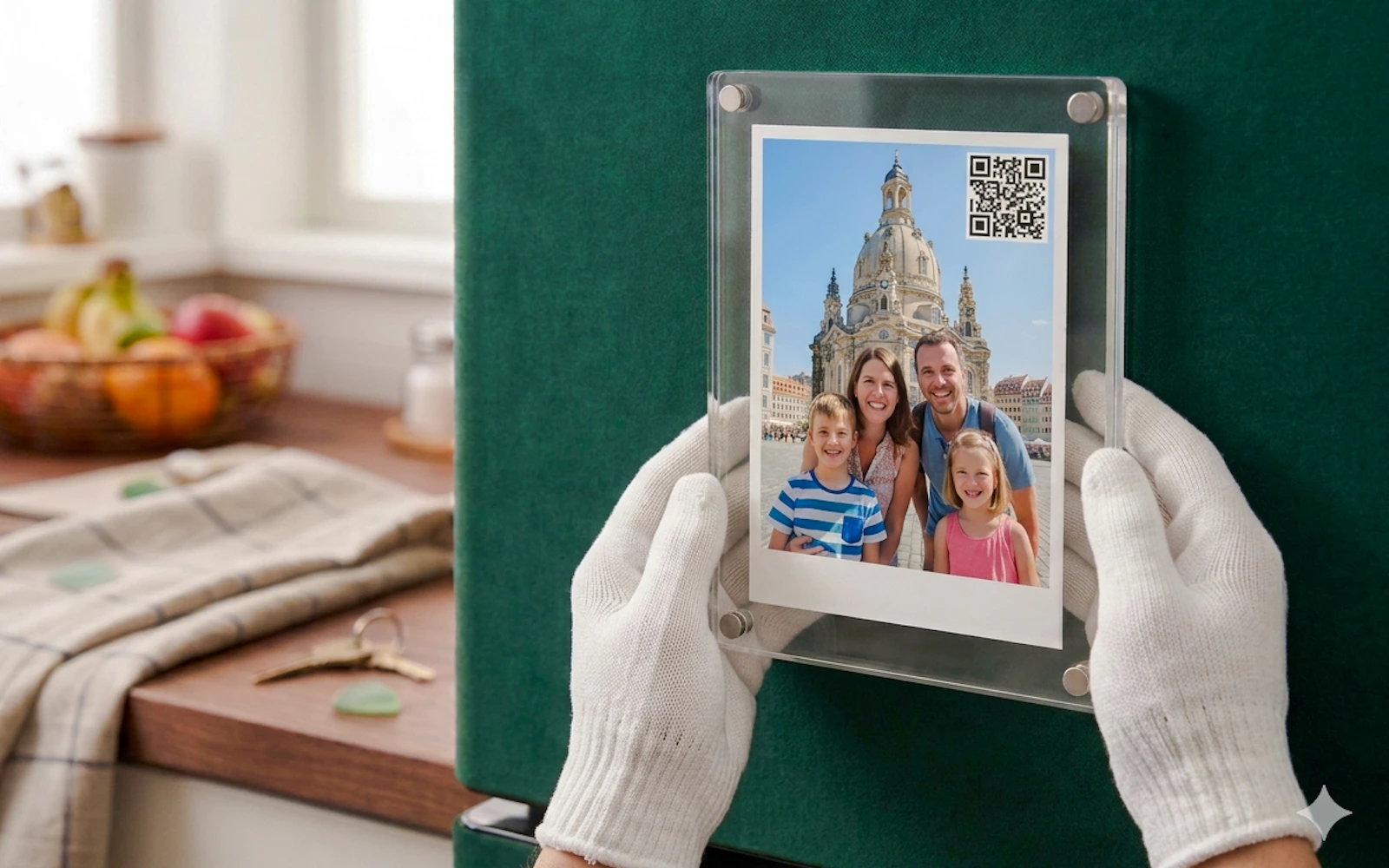 Dresden Neumarkt 15-Minute Private Portrait Session with Custom Photo Magnet and QR Video Access