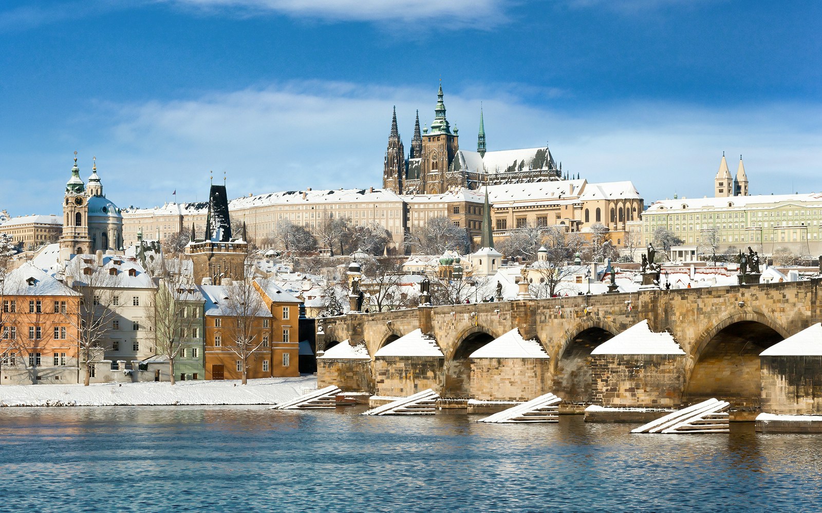 Prague Castle during winters