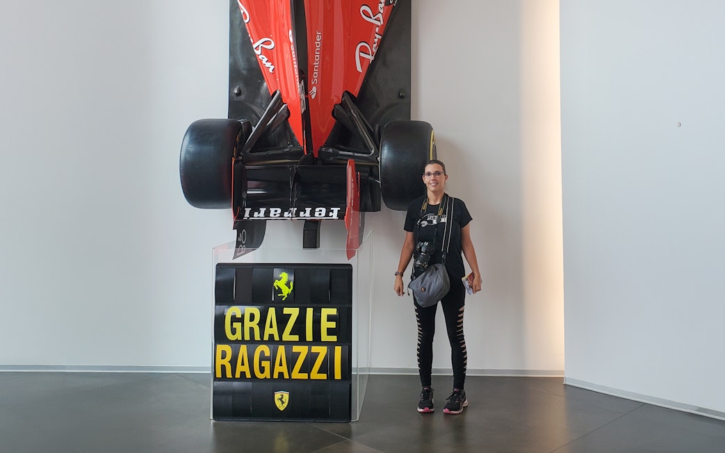 Ferrari Formula 1 car display at Ferrari Museum in Maranello.