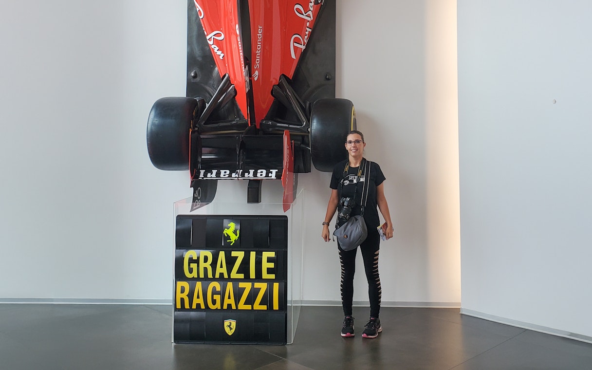 Ferrari Formula 1 car display at Ferrari Museum in Maranello.