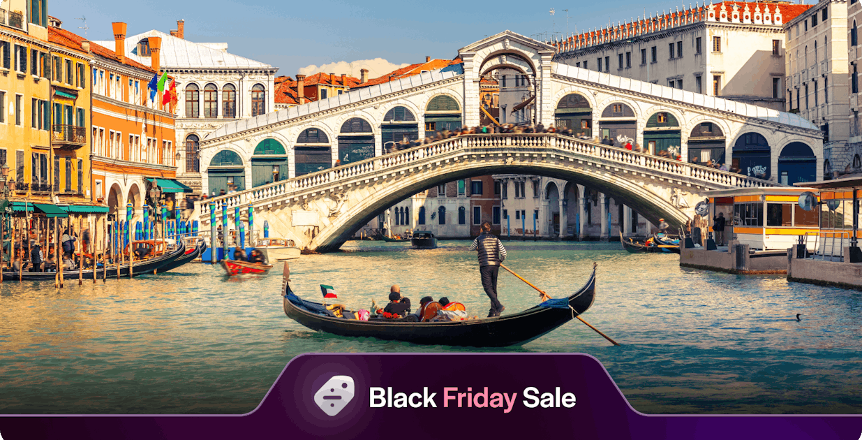 Vendita del venerdì nero a Venezia