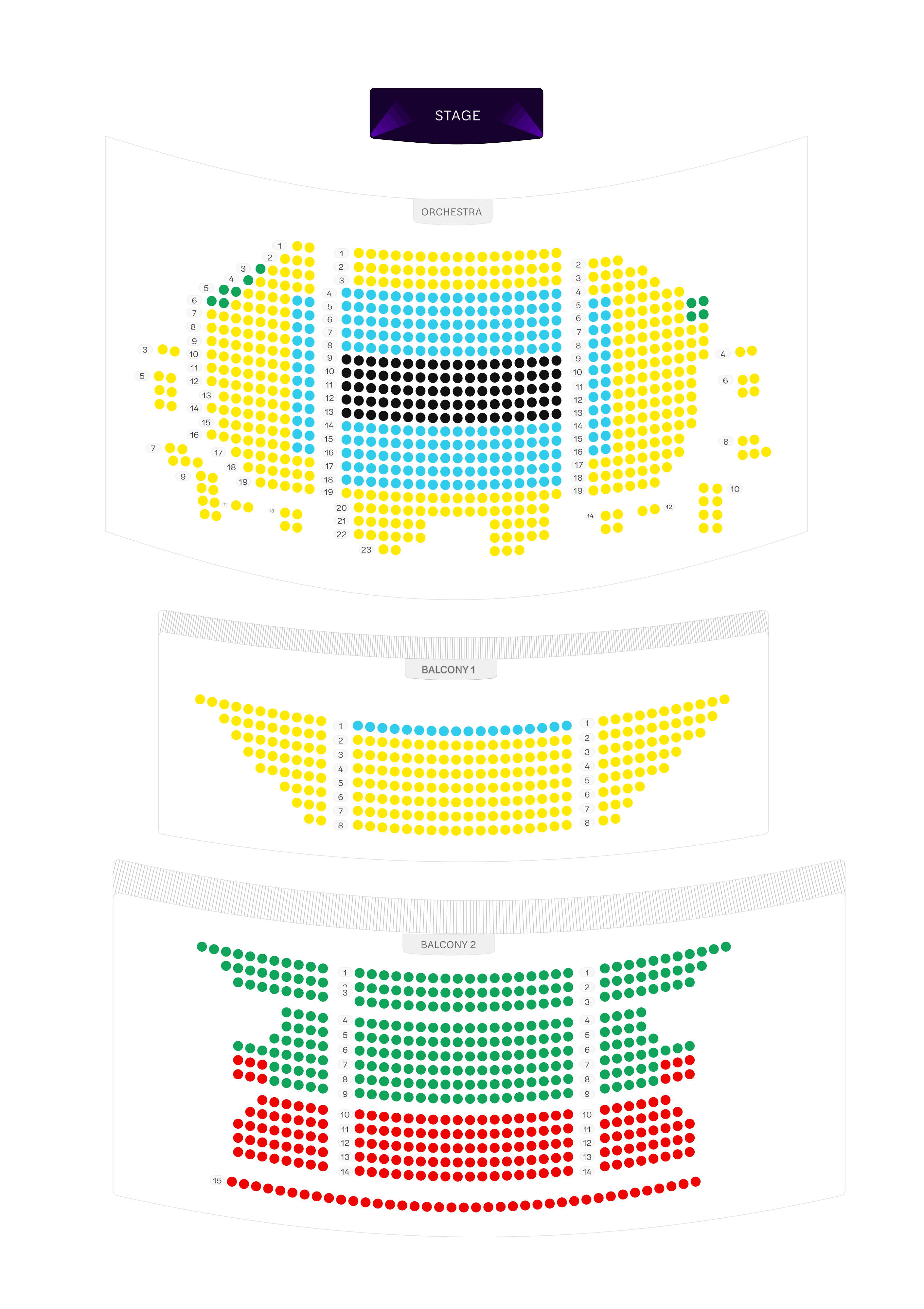 Lope de Vega Theater Seating Map