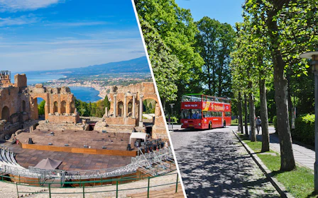 Combo: Taormina Ancient Theatre + Messina to Taormina Shuttle Bus Tickets