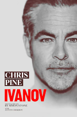 Ivanov Westend show poster featuring lead actor