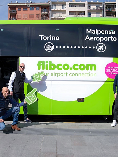 Flibco shuttle bus service from Frankfurt Hahn Airport to Frankfurt City.