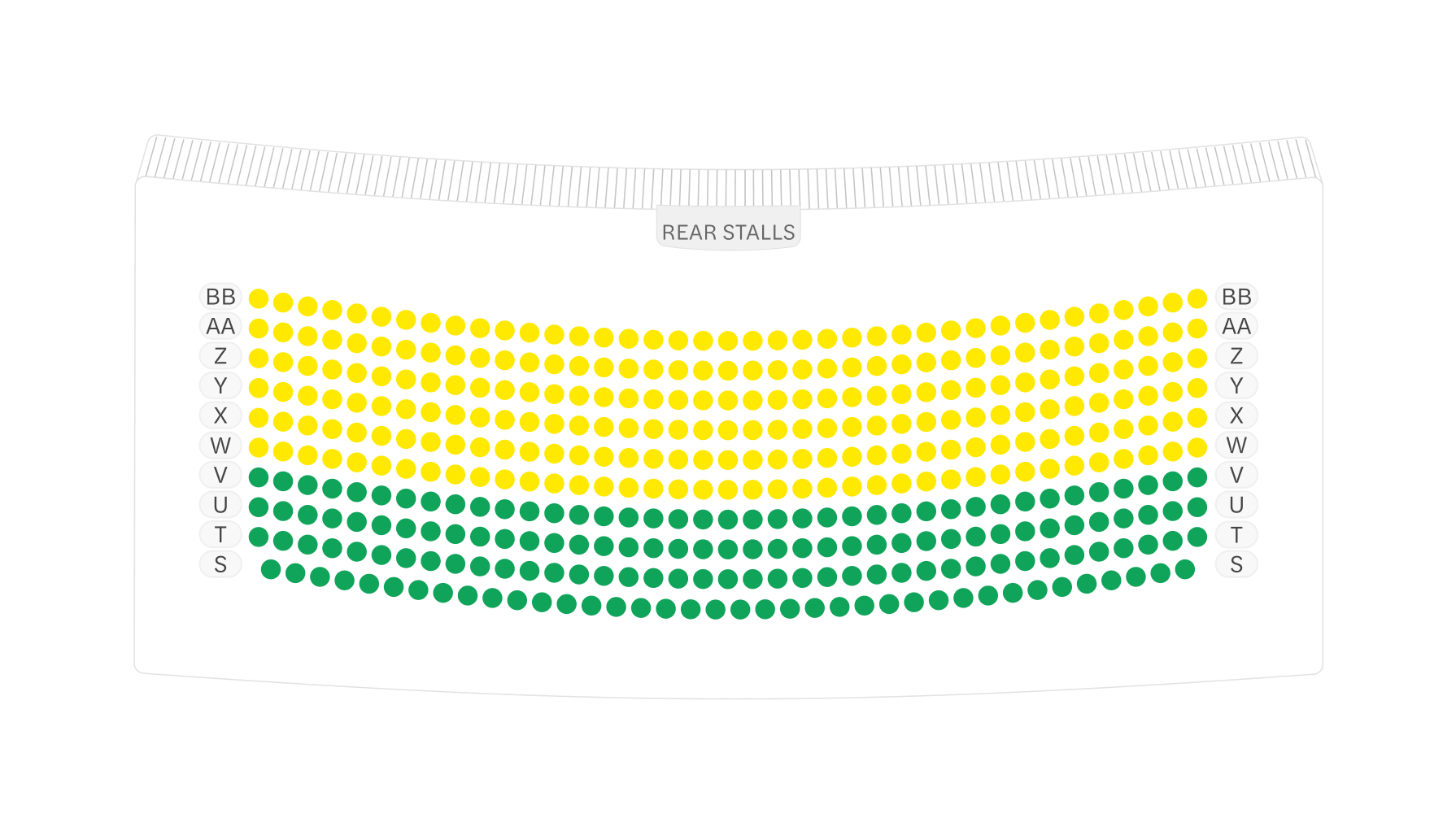 Cliffs Pavilion Seating Plan