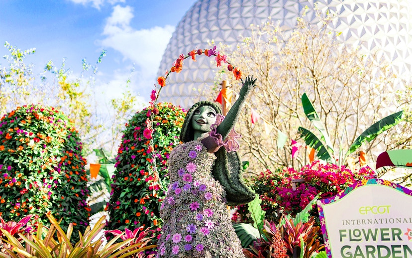 Topiary display at EPCOT Flower Garden Festival, Walt Disney Resort Orlando.