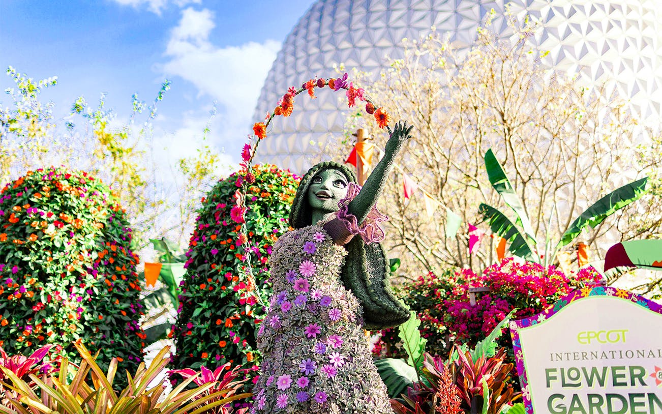 Topiary display at EPCOT Flower Garden Festival, Walt Disney Resort Orlando.