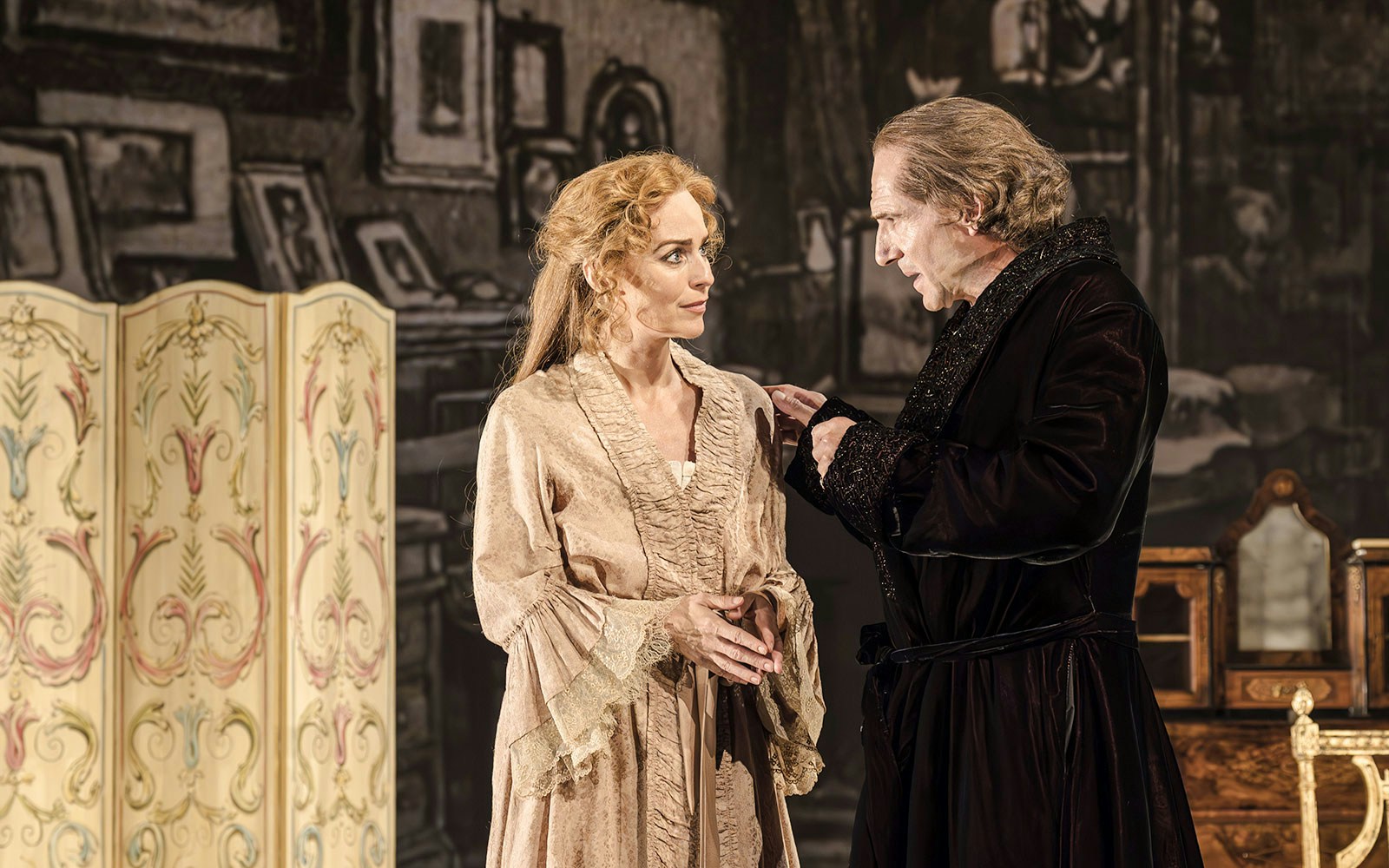 Actors in period costumes performing in Grace Pervades West End show.