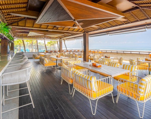 Dine in restaurant at Atlas Beach Club, Bali