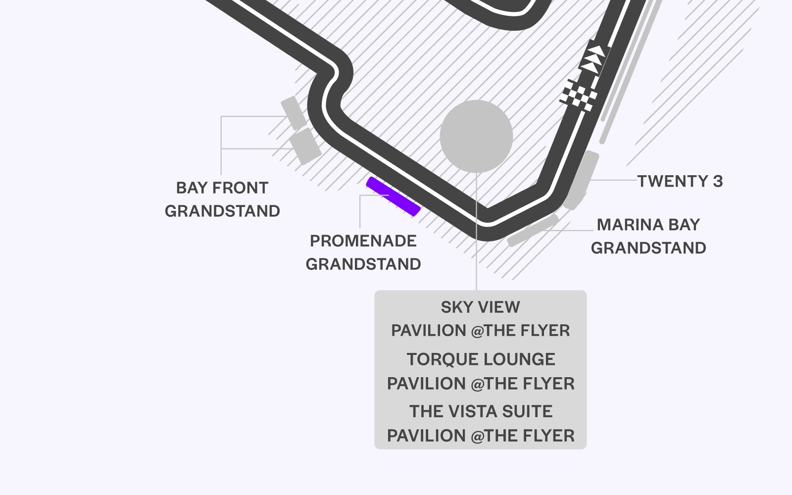 Singapore GP promenade grandstand tickets