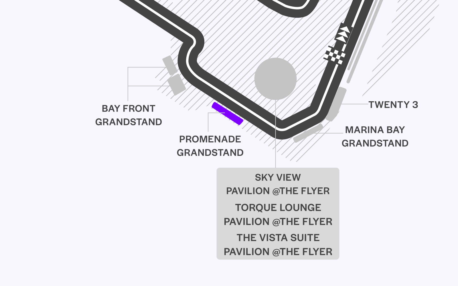 Singapore GP promenade grandstand tickets