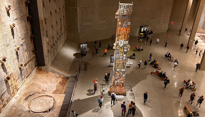 American Museum of Natural History entrance with visitors exploring top attractions in New York City.