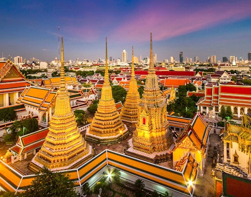 Wat Pho at night, Thailand, Bangkok