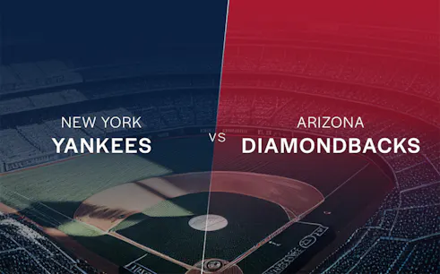 New York Yankees vs Arizona Diamondbacks game at a baseball stadium.