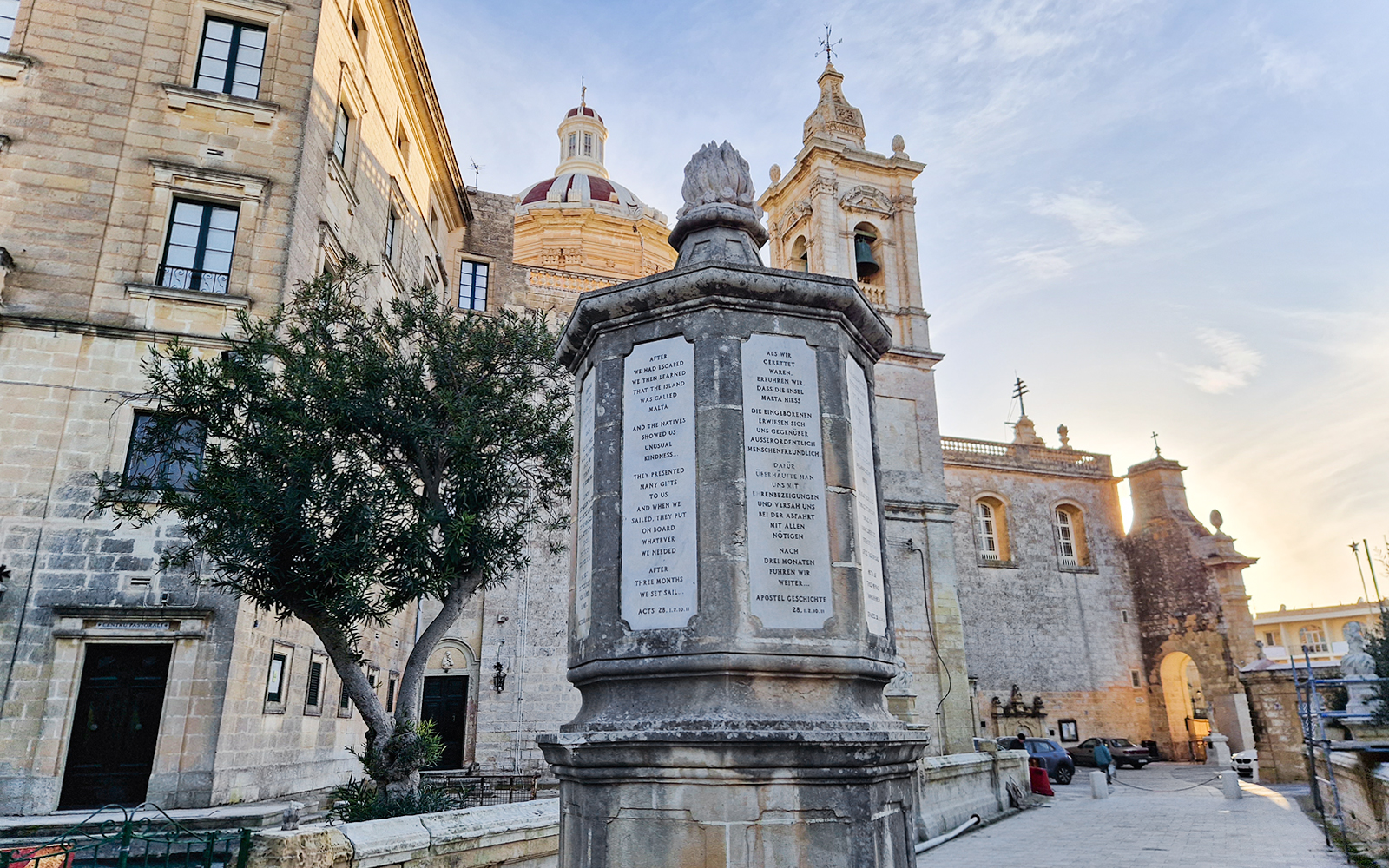 Historic building and monument in Mdina, Malta, featured on a 2.5-hour guided tour of Mdina and Rabat.