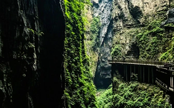 from chongqing: wujiang river, 816 nuclear project and wuling mountain great rift valley tour-5