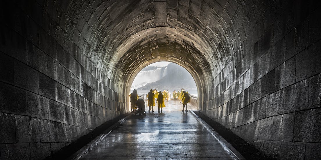 Le tunnel de la centrale électrique des parcs du Niagara