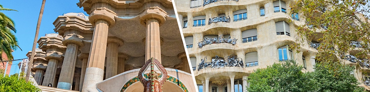 Combo: biglietti Salta la Fila per il Parc Güell + La Pedrera-Casa Milà