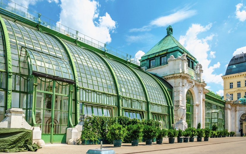 Hofburg Palace's Palm House exterior in Vienna, part of the Skip-the-Line Sisi Museum tour.