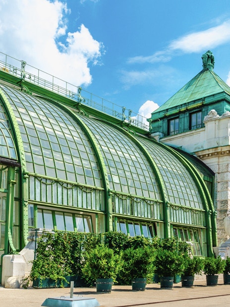 Hofburg Palace's Palm House exterior in Vienna, part of the Skip-the-Line Sisi Museum tour.