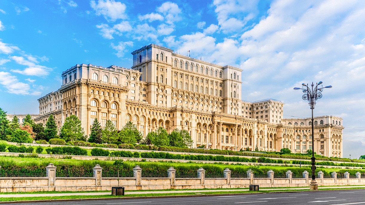 Palace of Parliament Bucharest entrance