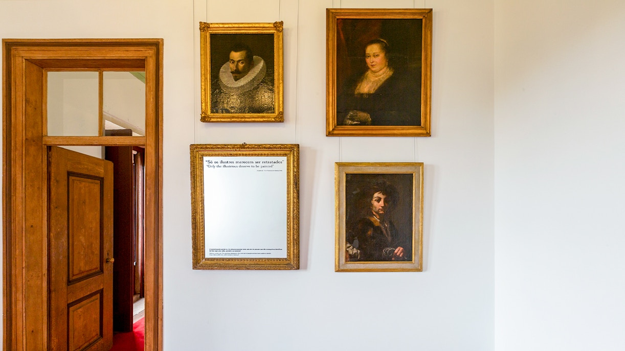 Chambers of King Joao III in National Palace of Sintra, Portugal, featuring ornate ceiling and historic decor.