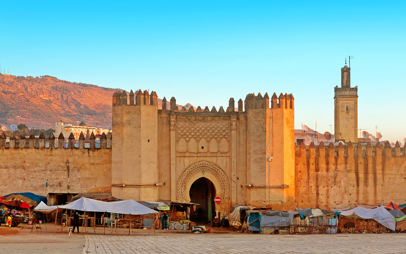 Gate to ancient medina of Fez, Morocco