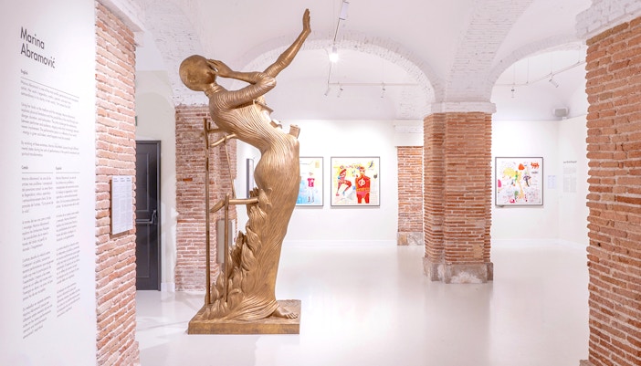 Woman Aflame at Moco Museum, Barcelona