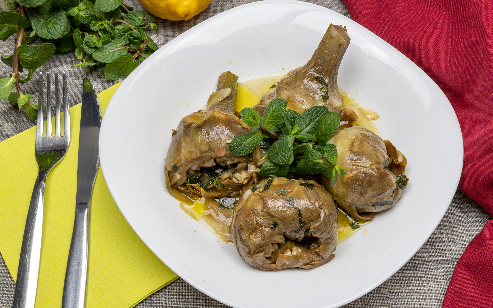 Artichokes alla Romana