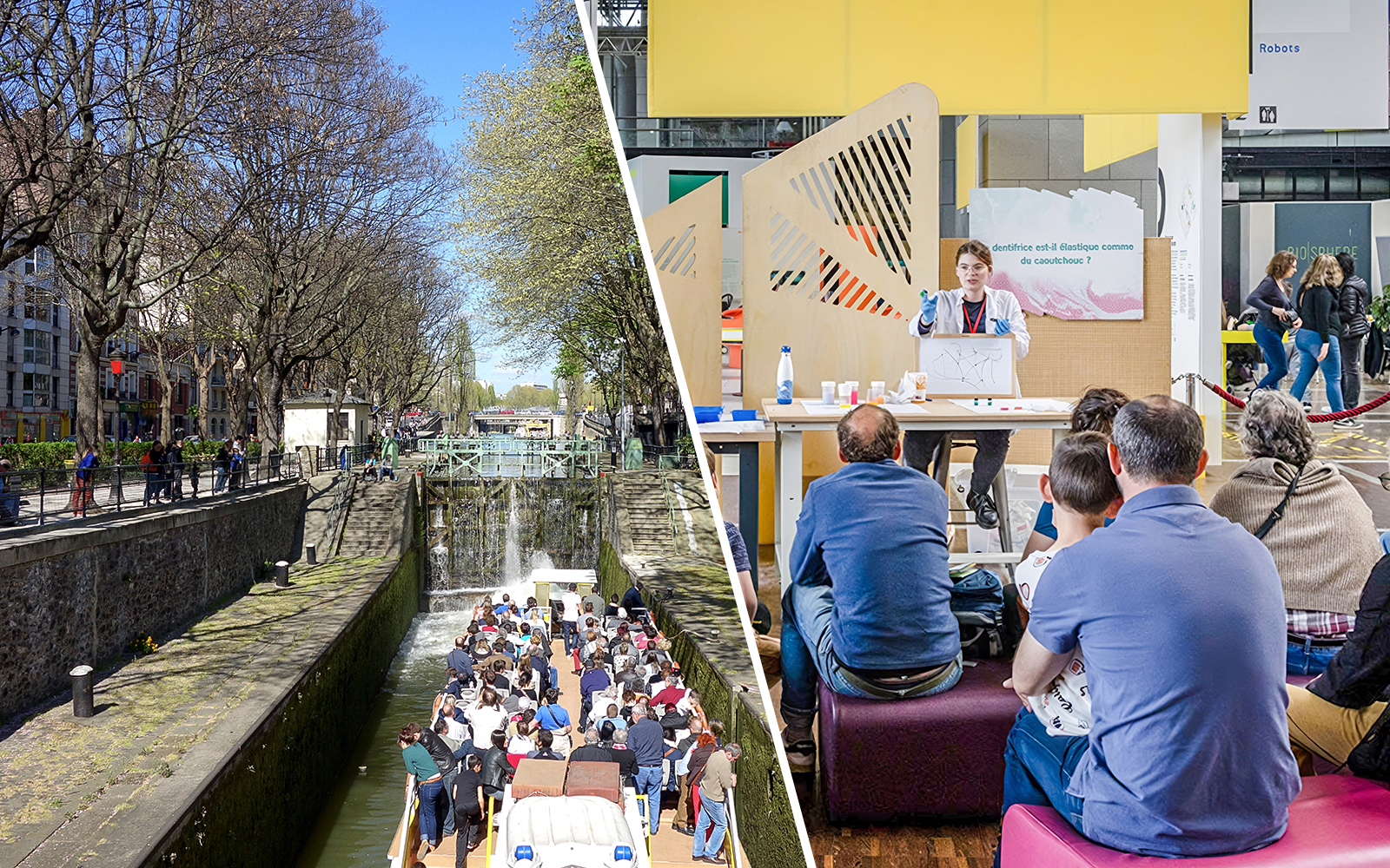 Combo (Save 5%): Seine River & Canal Saint-Martin Cruise + Science & Industry Museum Tickets