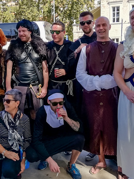 Group in costume on Dubrovnik's King's Landing Walking Tour.