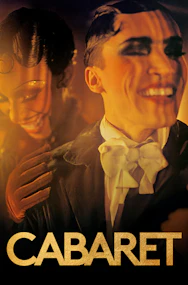 Performers smiling in a scene from Cabaret Westend show.