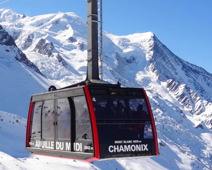 Day Trip to Chamonix Mont Blanc with Cable Car & Mer de Glace Train Ride
