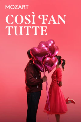 Opera performance of Così fan tutte at a grand theater in Vienna, Austria.