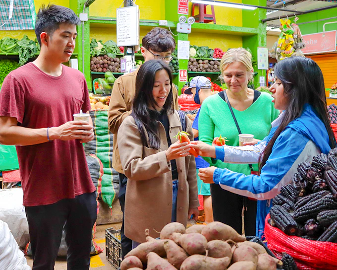Lima Culinary History and Local Markets Food Tour with Vineyard Visit