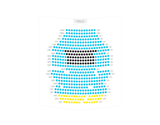 Garrick Theatre seating plan image