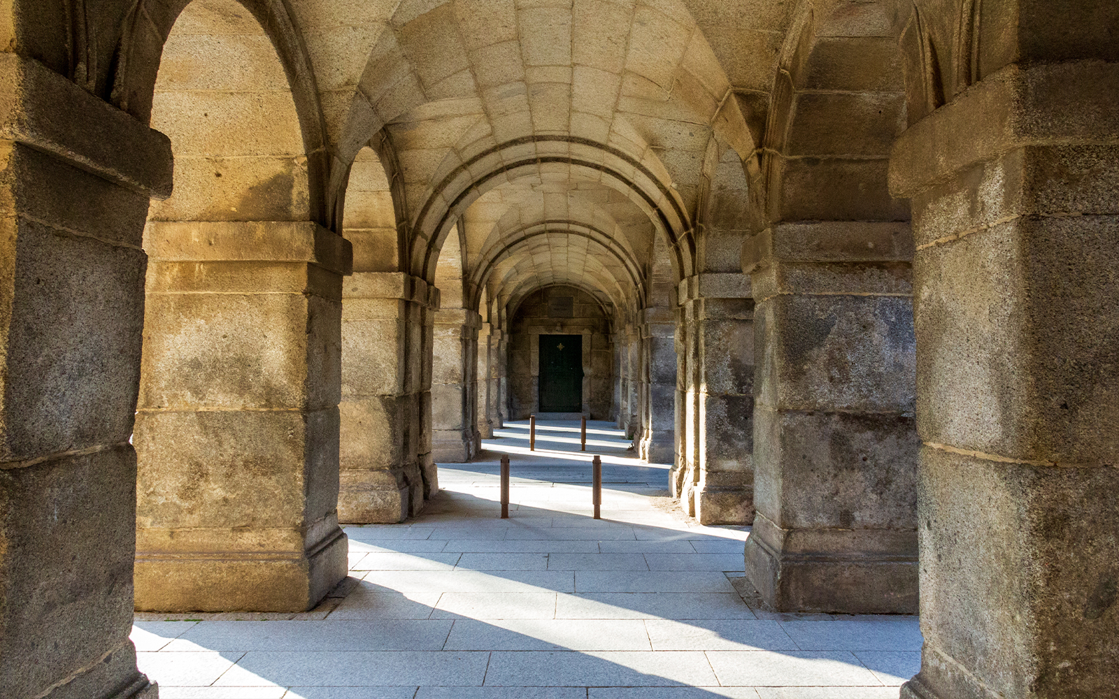 Royal Site of San Lorenzo de El Escorial in Madrid with its grand architecture and historical significance.
