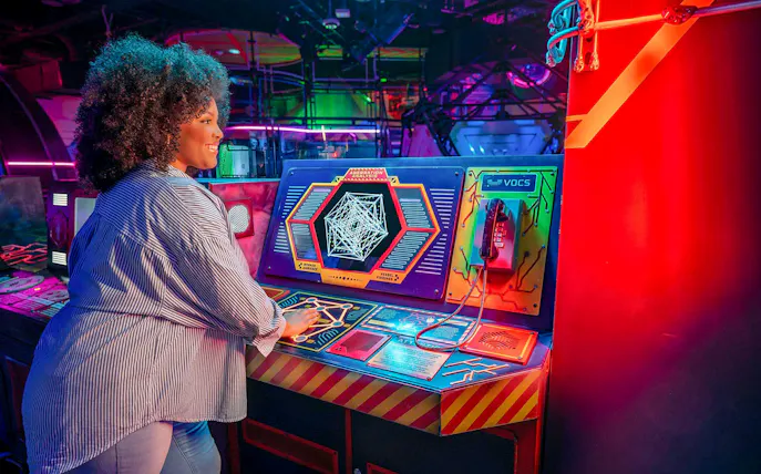 meow wolf's omega mart vip package with collector's ticket, lanyard and 1 drink-1