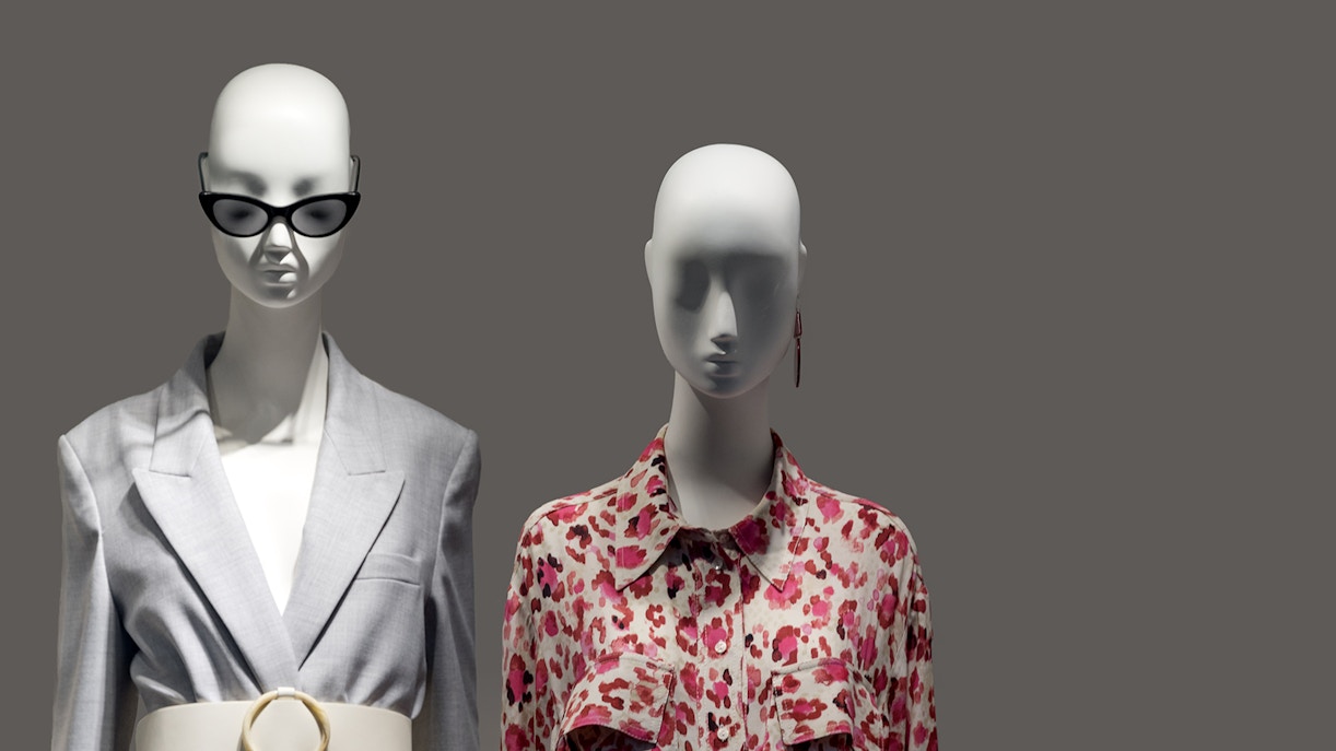 Mannequins displaying fashion