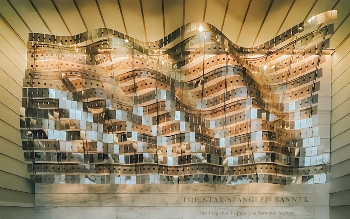 Star-Spangled Banner exhibit at Smithsonian National Museum of American History.