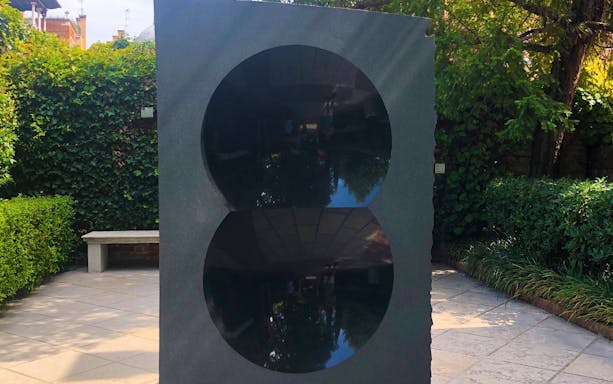 Sculpture in garden at Peggy Guggenheim Collection, Venice.