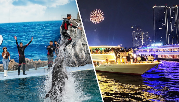 Safari World Bangkok with Buffet Lunch and Chao Phraya Princess Cruise with Buffet Dinner & Live Music