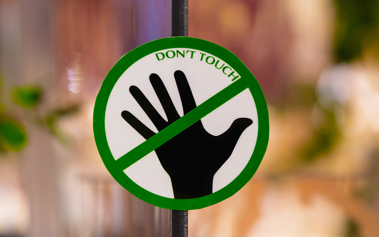 Avoid touching artworks