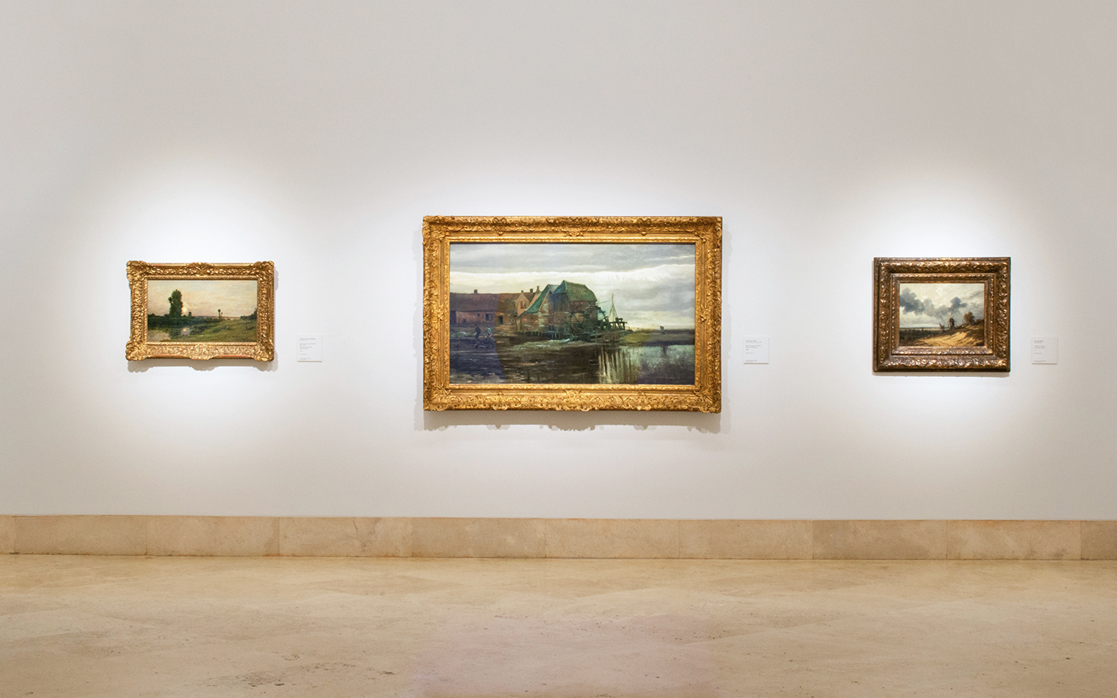 Paintings displayed in Thyssen-Bornemisza Museum gallery, Madrid.